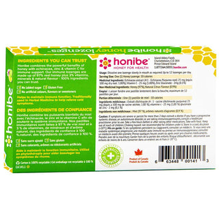 Honibe Honey Lozenges Citrus 10 Lozenges