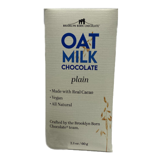 Brooklyn Born Chocolate Oat Milk Chocolate Bar Plain 60g