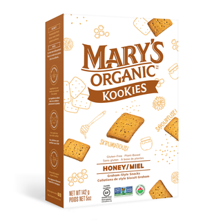 Mary's Organics Graham Kookies Honey 142g