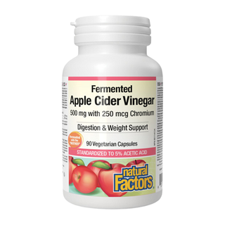 Natural Factors Fermented Apple Cider Vinegar 90 Veggie Caps