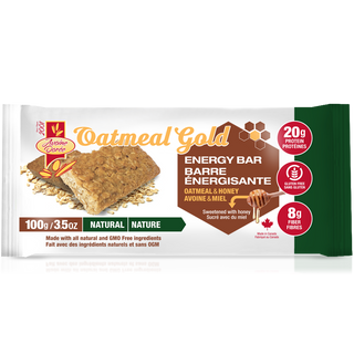 Avoine Doree Oatmeal Gold Oatmeal & Honey Energy Bar Natural 100g