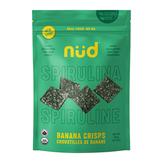 Nud Fud Spirulina Banana Crisps 66g