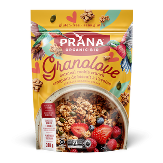 Prana Organic Granolove Granola Cereal Oatmeal Cookie Crunch 300g