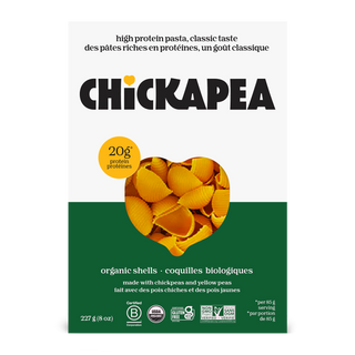 Chickapea Organic Shells Pasta Chickpeas 227g