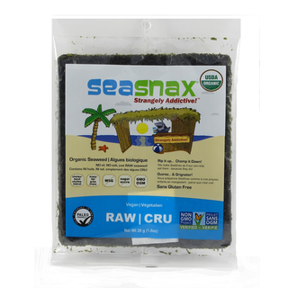 Seasnax Seasnax Organic Seaweed RAW 28g