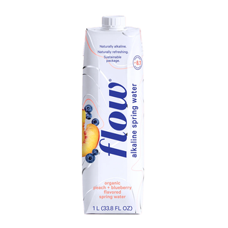 Flow Alkaline Spring Water Peach + Blueberry 1L