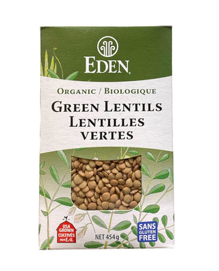 Eden Foods Organic Green Lentils 454g