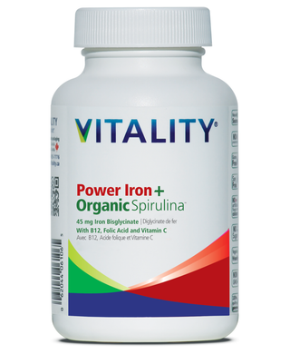 Vitality Products Power Iron+ Spirulina 30 Tablets