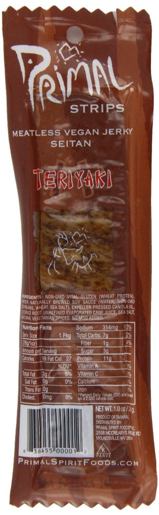 Primal Strips Vegan Jerky Teriyaki 28g