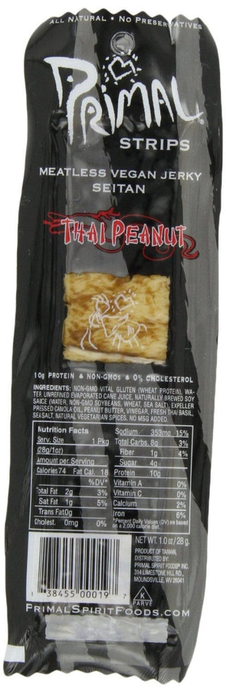 Primal Strips Vegan Jerky Thai Peanut 28g