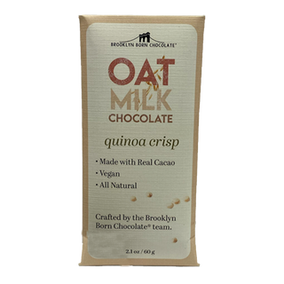 Brooklyn Born Chocolate Oat Milk Chocolate Bar Quinoa Crisp 60g