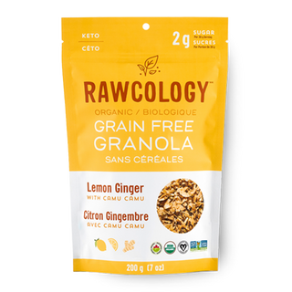 Rawcology Organic Grain Free Granola Lemon Ginger 200g