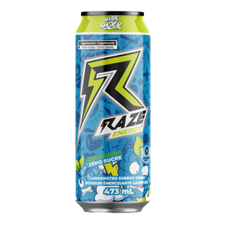 Raze Carbonated Energy Drink Blue Shock 473mL