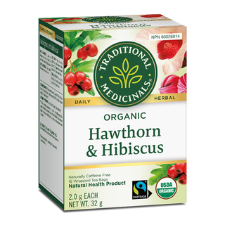 Traditional Medicinals Organic Hawthorn & Hibiscus 16 Tea Bags