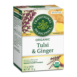 Traditional Medicinals Organic Tulsi & Ginger 16 Tea Bags