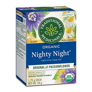 Traditional Medicinals Organic Nighty Night Original Passionflower 16 Tea Bags