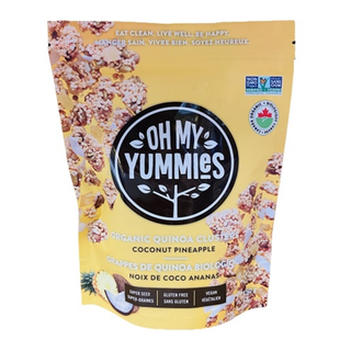 Oh My Yummies Organic Quinoa Clusters Coconut Pineapple 150g