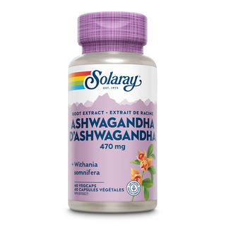 Solaray Ashwagandha Root Extract 470mg 60 Veggie Caps