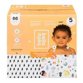 Hello Bello Diapers Bolts & Woodland Size 5 66 Counts