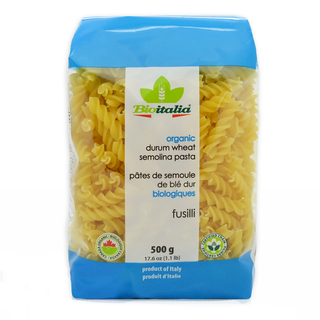 Bioitalia Organic Durum Wheat Semolina Pasta Fusilli 500g