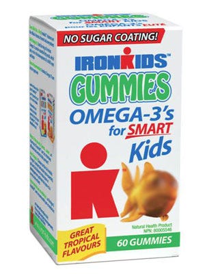 Iron Kids Omega-3's For Smart Kids 120 Gummies