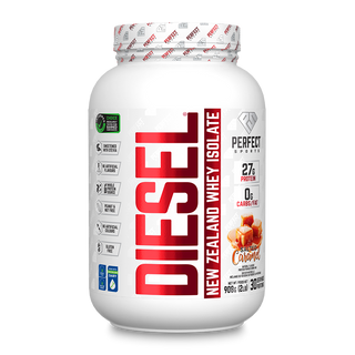 Perfect Sports Diesel New Zealand Whey Protein Isolate Salted Caramel 2lbs