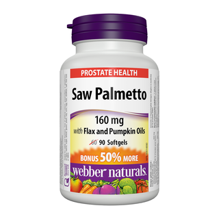 Webber Naturals Saw Palmetto 160mg 60+30 Softgels