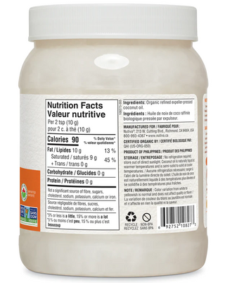 Nutiva Coconut Oil Refined 860mL