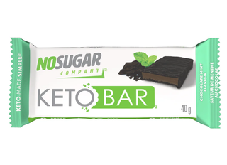 Vegan Pure No Sugar Keto Bar Chocolate Mint 40g