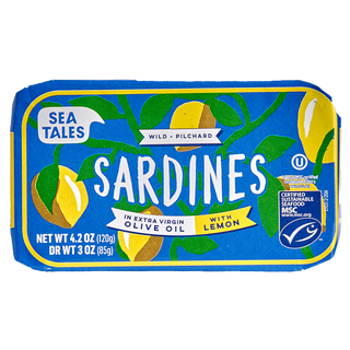 Sea Tales Wild Sardines In Extra Virgin Olive Oil With Lemon 120g