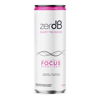 ZERO DB Sparkling Water Focus Berry 355mL