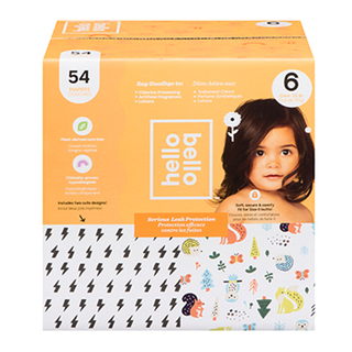 Hello Bello Diapers Bolts & Woodland Size 6 54 Counts