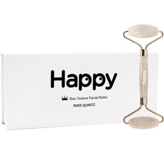 Happy Duo Texture Facial Roller Rose Quartz