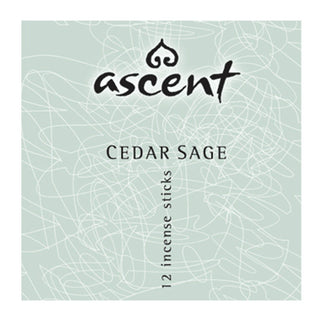 Ascent Incense Sticks Cedar Sage 12 Packs