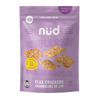 Nud Fud Keto Flax Crackers Simple Seed 66g