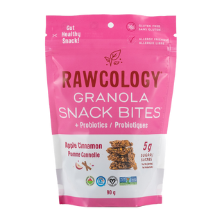 Rawcology Granola Snack Bites With Probiotics Apple Cinnamon 90g