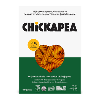 Chickapea Organic Spirals Pasta Chickpeas 227g