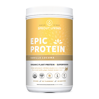 Sprout Living Epic Protein Plant Based Protein Vanilla Lucuma 910g