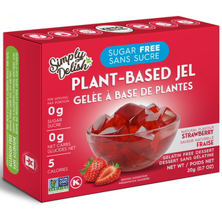 Simply Delish Plant Based Jel Strawberry 20g