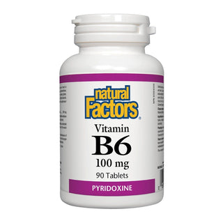 Natural Factors Vitamin B6 Pyridoxine 100mg 90 Tablets