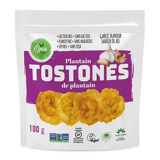 Ojas Vegan Plantain Tostones Garlic 100g