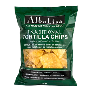 Alba Lisa Organic Tortilla Chips Traditional 220g