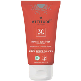 Attitude Mineral Sunscreen Lotion SPF 30 Unscented 150g