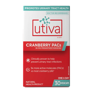 Utiva UTI Cranberry PACs 30 Veggie Caps