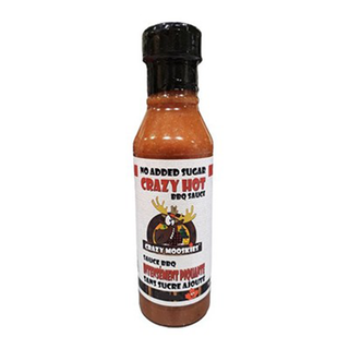 Crazy Mooskies BBQ Sauce Crazy Hot 375mL