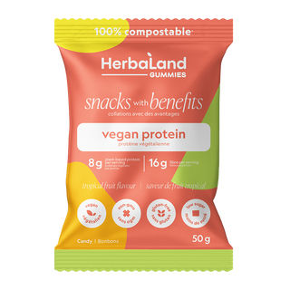 Herbaland Vegan Protein Gummies Tropical Fruit 50g