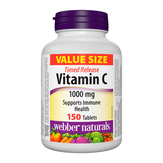 Webber Naturals Vitamin C 1000mg Timed Release 150 Tablets