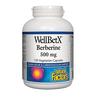 Natural Factors WellBetX Berberine 500mg 120 Veggie Caps