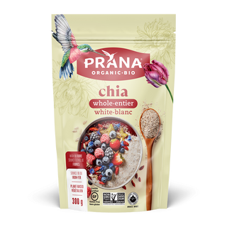 Prana Organic Chia Seeds Whole White 300g