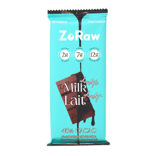 ZoRaw Milk Chocolate Bar with Protein 52g